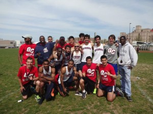 Photo Courtesy of Michelle Martins Men's track team won the ECC Men's Track and Field Championship this past weekend.