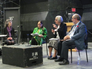 Photo by Brandon Jordan Caption: The Center for Ethnic, Racial and Religious Understanding hosted an event on responses by different religions to climate change. From left to right: Librarian and Greening Coordinator at Central Queens Y Peggy Kurtz, Executive Director of American Society for Muslim Advancement Daisy Khan, Director of Peace, Justice and Integrity of Creation for Sisters of Charity of New York Sister Carol DeAngelo and Co-Founder of the GreenFaith Fellowship Program Rabbi Lawrence Troster.