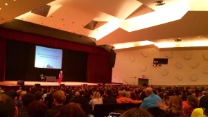 Photo by Christina Cardona Cesar Millan spoke at a sold-out Colden Auditorium about his experiences growing up.